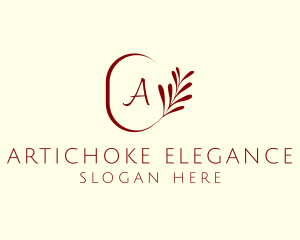 Elegant Leaves Spa logo design