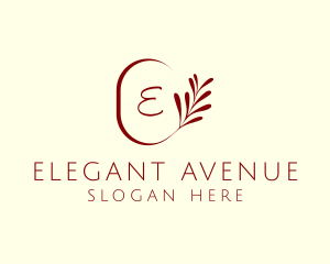 Elegant Leaves Spa logo design