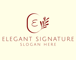 Elegant Leaves Spa logo design