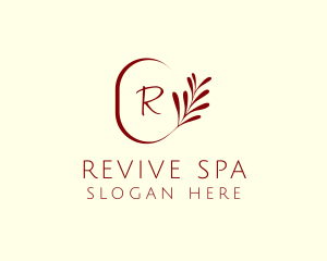 Elegant Leaves Spa logo design