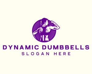 Female Bodybuilder Workout logo