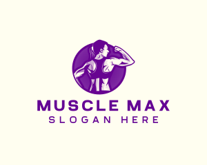 Female Bodybuilder Workout logo