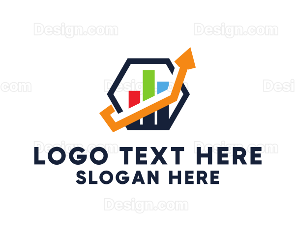 Hexagon Accounting Growth Chart Logo