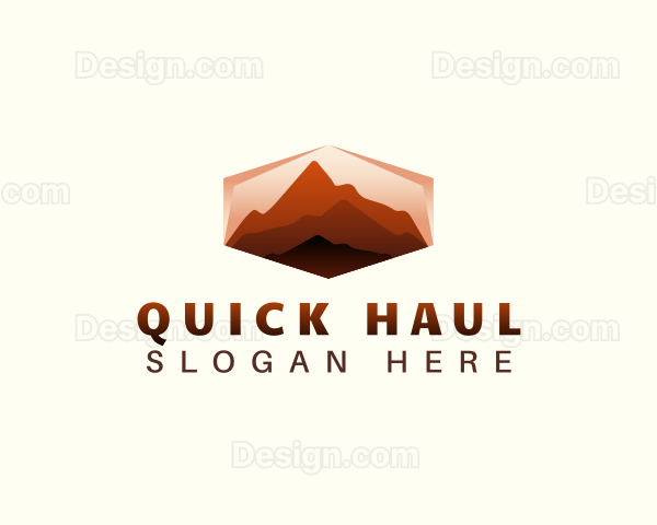 Mountain Hiking Exploration Logo