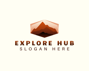 Mountain Hiking Exploration logo design