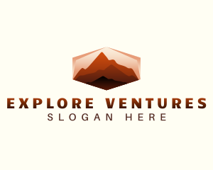 Mountain Hiking Exploration logo design