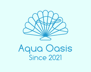 Blue Wave Seashell logo