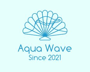 Blue Wave Seashell logo