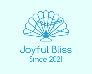 Blue Wave Seashell logo design