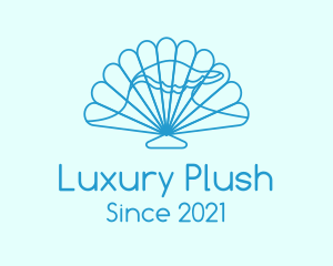 Blue Wave Seashell logo design