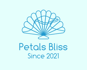 Blue Wave Seashell logo design