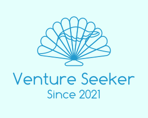 Blue Wave Seashell logo design