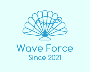 Blue Wave Seashell logo