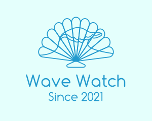 Blue Wave Seashell logo