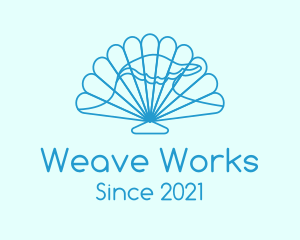 Blue Wave Seashell logo design