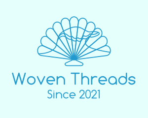 Blue Wave Seashell logo design