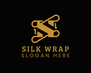 Gold Luxury Letter S logo design