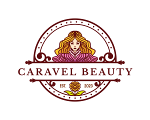 Beauty Flower Lady logo design