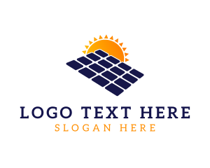 Solar Panel Energy Logo