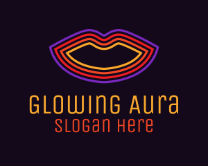 Neon Lip Cosmetics logo design