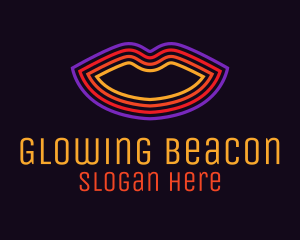 Neon Lip Cosmetics logo design