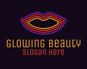 Neon Lip Cosmetics logo design