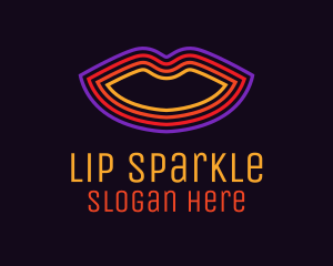 Neon Lip Cosmetics logo design