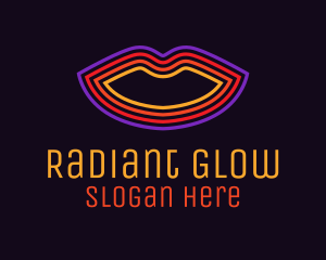 Neon Lip Cosmetics logo design