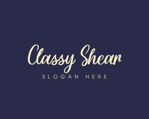 Classy Signature Business logo design