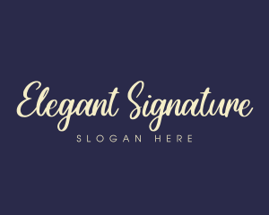 Classy Signature Business logo design