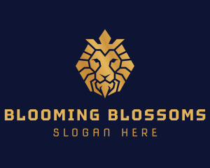 Lion Royal Crown logo design