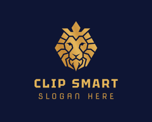 Lion Royal Crown logo design