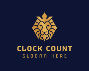 Lion Royal Crown logo design