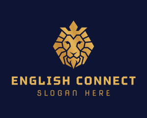 Lion Royal Crown logo design