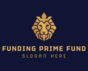 Lion Royal Crown logo design