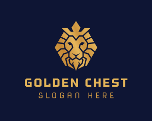 Lion Royal Crown logo design