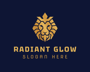 Lion Royal Crown logo design