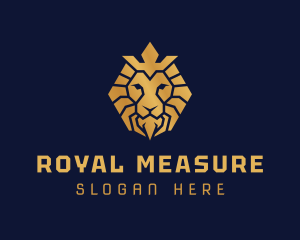 Lion Royal Crown logo design