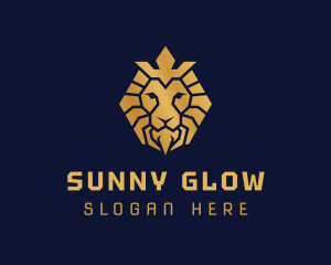 Lion Royal Crown logo design