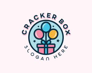 Balloon Gift Box logo design