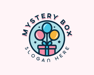 Balloon Gift Box logo design