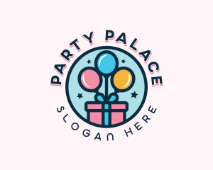 Balloon Gift Box logo design