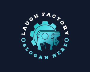 Gear Cog Mechanical Factory logo design