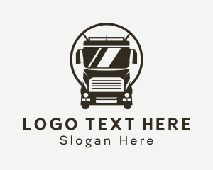Truck - Trailer Trucking Vehicle logo design