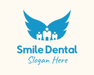 Dental Care Wings logo design