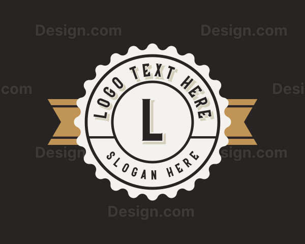 Retro Bottle Cap Business Logo