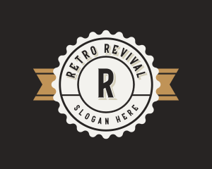 Retro Bottle Cap Business logo design