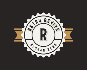 Retro Bottle Cap Business logo design
