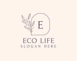 Feminine Floral Cosmetics Spa logo design