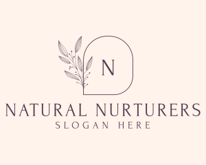 Feminine Floral Cosmetics Spa logo design